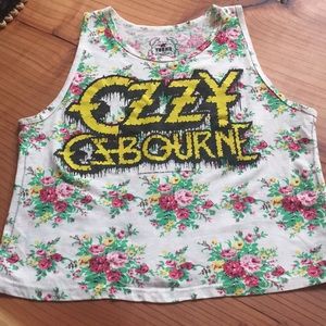 Trunk LTD Floral Ozzy Osbourne tank top